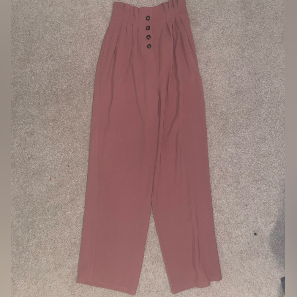 Women’s paper bag waist dress pants, AS